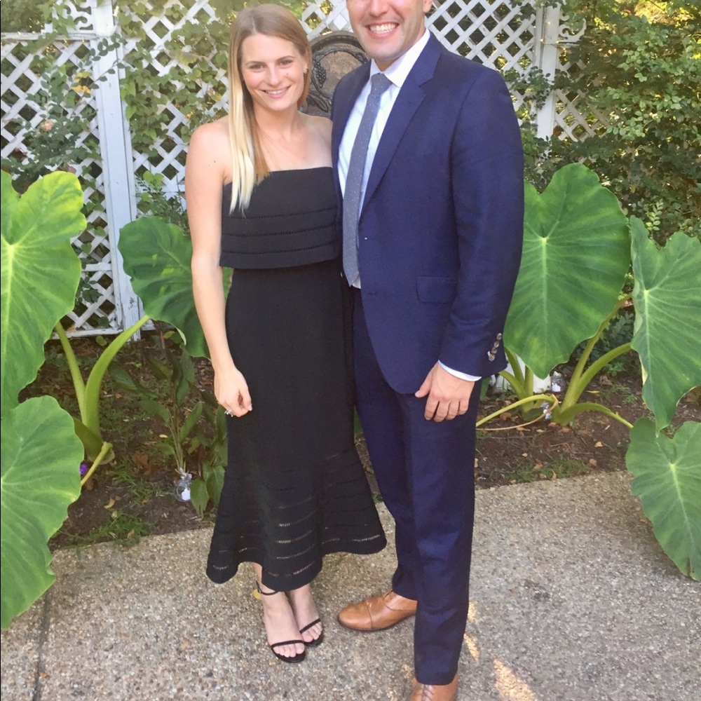 WORN ONCE - C/MEO black long dress